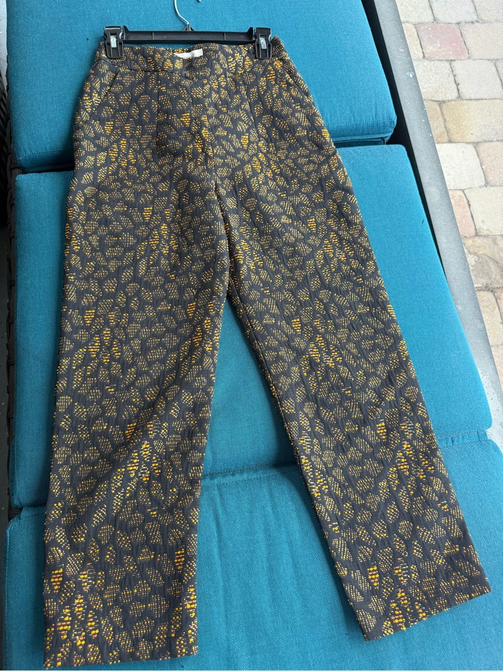 Eve Gravel Clint Pant in the Emerald Jacquard size XS